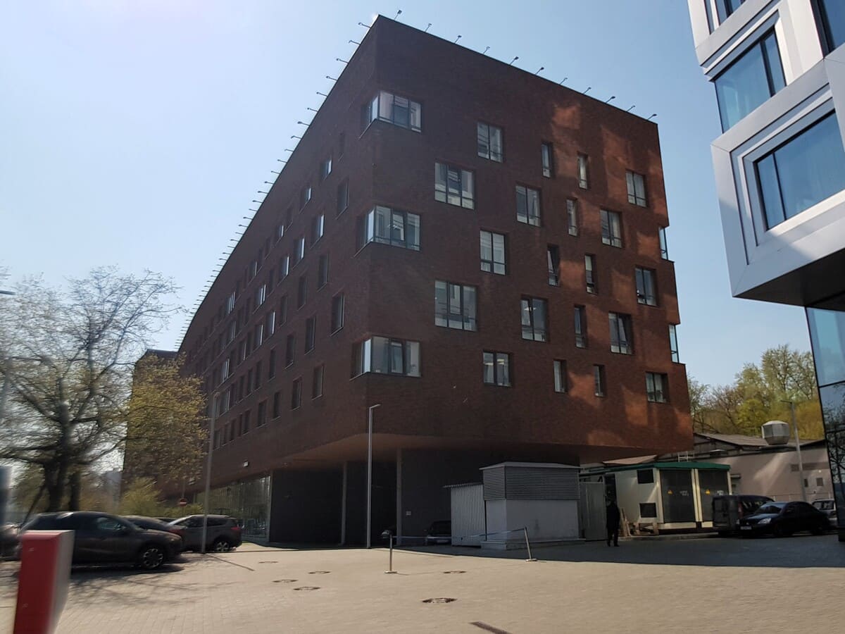 БЦ Даниловский Форт, часть фасада, куда выходят окна офиса 647 квадратных метров